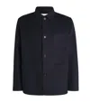 Lardini Virgin Wool Overshirt In Blue