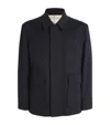 Lardini Virgin Wool Overshirt In Black