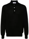 Lardini Black Long-sleeved Sweater In Black