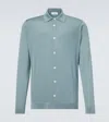 Lardini Virgin Wool Shirt In Blue