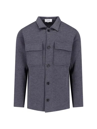 Lardini Collared Jacket Long Sleeves Versatile Style In Multi