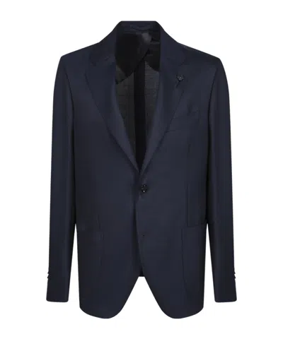 LARDINI VIRGIN WOOL SINGLE-BREASTED BLAZER