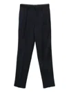 Lardini Virgin Wool Straight-leg Trousers In Black