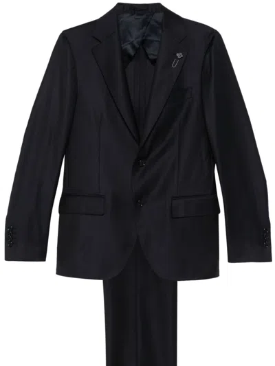 Lardini Virgin-wool Suit In 蓝色