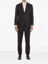 Lardini Wool Suit With Straight-leg Trousers In Blue