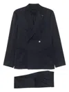 Lardini Virgin Wool Suit In Blue
