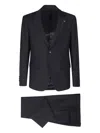 Lardini Virgin Wool Suit In Blue