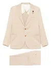 Lardini Single-breasted Suit In Neutrals
