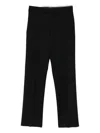 Lardini Virgin Wool Trousers In Black