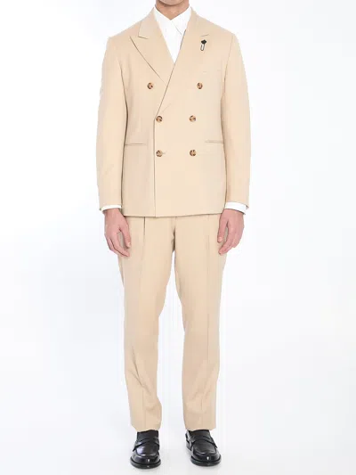 Lardini Virgin Wool Two-piece Suit In Neutral