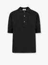 Lardini Viscose And Cotton Knit Polo Shirt In Black