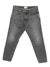 Lardini Whiskering-effect Jeans In Gray