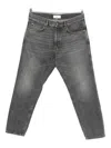Lardini Whiskering-effect Jeans In Gray