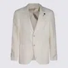 Lardini Structured Blazer With Front Pockets And Notch Lapel