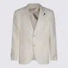 Lardini Structured Blazer With Front Pockets And Notch Lapel