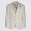 Lardini Structured Blazer With Front Pockets And Notch Lapel