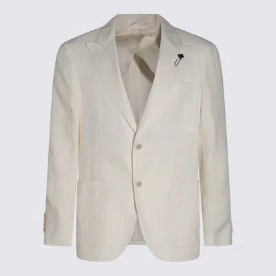 LARDINI LARDINI WHITE BLAZER