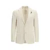 Lardini Single-breasted Patch-pocket Blazer In White