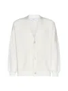 Lardini White Cotton Cardigan In White