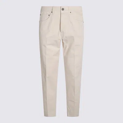 LARDINI WHITE COTTON JEANS