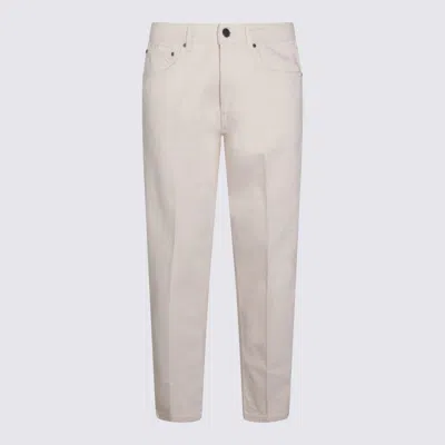 LARDINI WHITE COTTON JEANS