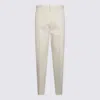 Lardini Trousers Front Pleats Belt Loops In Beige