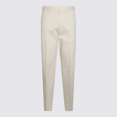 LARDINI WHITE COTTON PANTS