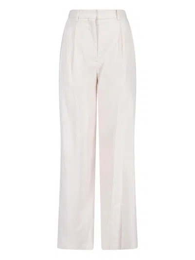 Lardini White Tailored Trousers