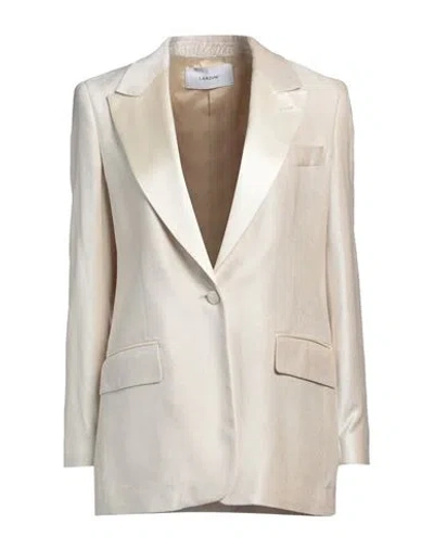 Lardini Woman Blazer Beige Size 8 Viscose