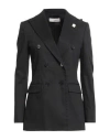 Lardini Woman Blazer Black Size 12 Cotton, Elastane