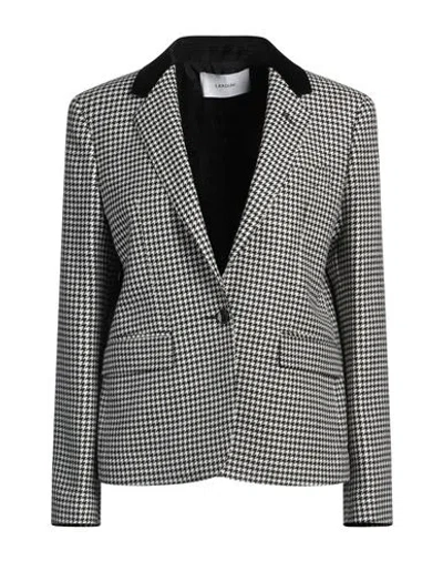 Lardini Woman Blazer Black Size 4 Wool