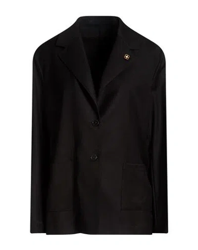 Lardini Woman Blazer Black Size 8 Polyester
