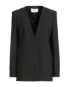 Lardini Woman Blazer Black Size 8 Wool, Elastane
