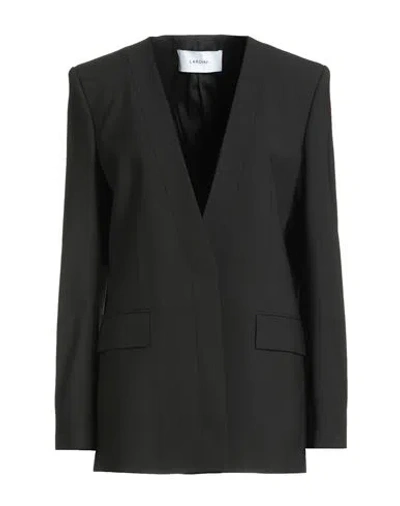 Lardini Woman Blazer Black Size 8 Wool, Elastane
