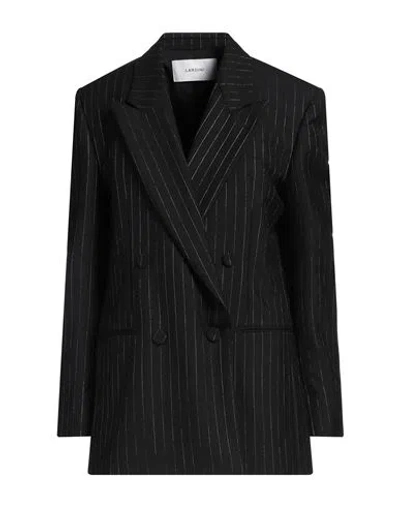 Lardini Woman Blazer Black Size 8 Wool, Polyester