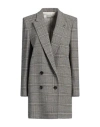 Lardini Woman Blazer Grey Size 4 Wool, Polyamide, Elastane In Grey