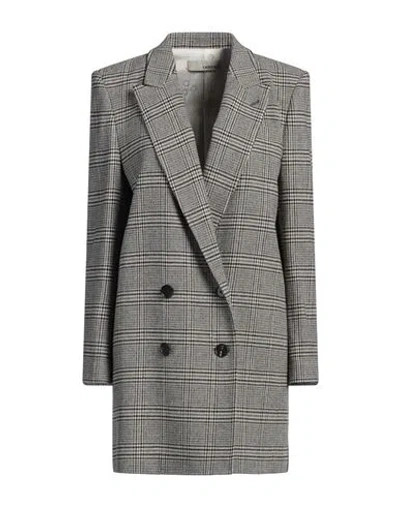 Lardini Woman Blazer Grey Size 4 Wool, Polyamide, Elastane