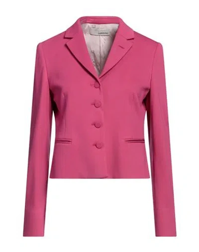 Lardini Woman Blazer Magenta Size 10 Viscose, Polyamide, Elastane