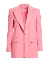 Lardini Woman Blazer Pink Size 10 Cotton, Polyamide, Elastane