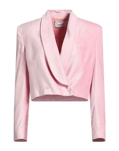 Lardini Woman Blazer Pink Size 4 Viscose