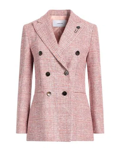 Lardini Woman Blazer Pink Size 6 Virgin Wool, Polyester, Acrylic, Polyamide, Viscose