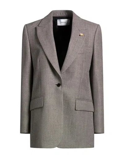 Lardini Woman Blazer White Size 10 Wool
