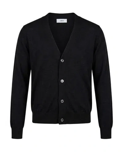 Lardini Woman Cardigan Charcoal Size S Virgin Wool In Grey