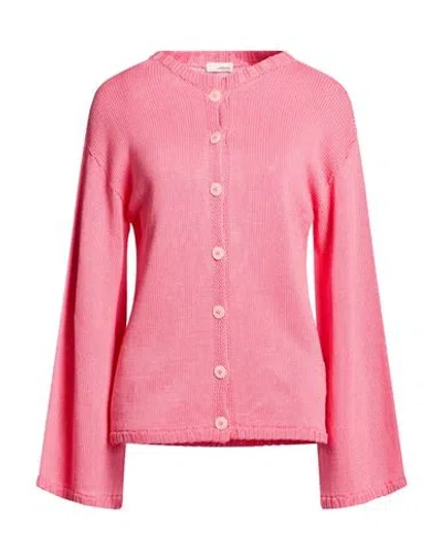 Lardini Woman Cardigan Pink Size M Cotton