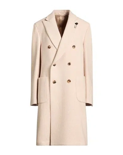 Lardini Woman Coat Beige Size 12 Wool, Silk, Polyamide, Cashmere
