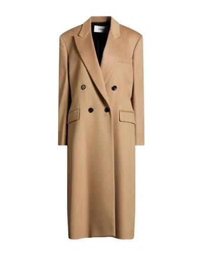 Lardini Woman Coat Camel Size 6 Cashmere In Brown