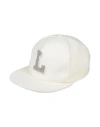 Lardini Woman Hat Cream Size M Wool, Polyamide In White