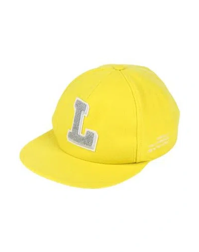 Lardini Woman Hat Yellow Size M Wool, Polyamide