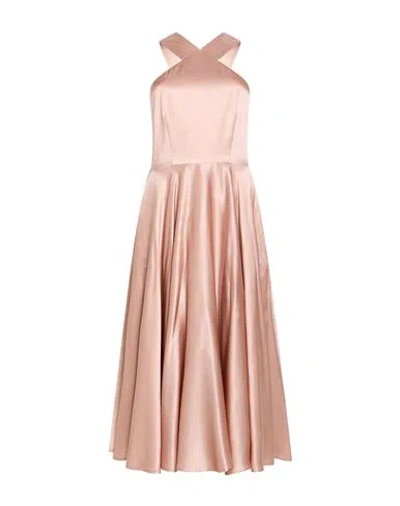 Lardini Woman Maxi Dress Blush Size 6 Silk, Elastane In Pink