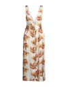 Lardini Woman Midi Dress White Size 8 Viscose, Silk In White